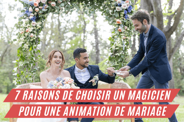 Florian-Magicien devant les mariés